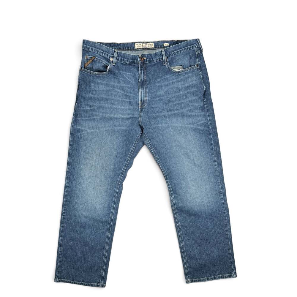 Ariat M4 Legacy Relaxed Boot Cut Jeans Size 44x32 Blue Denim